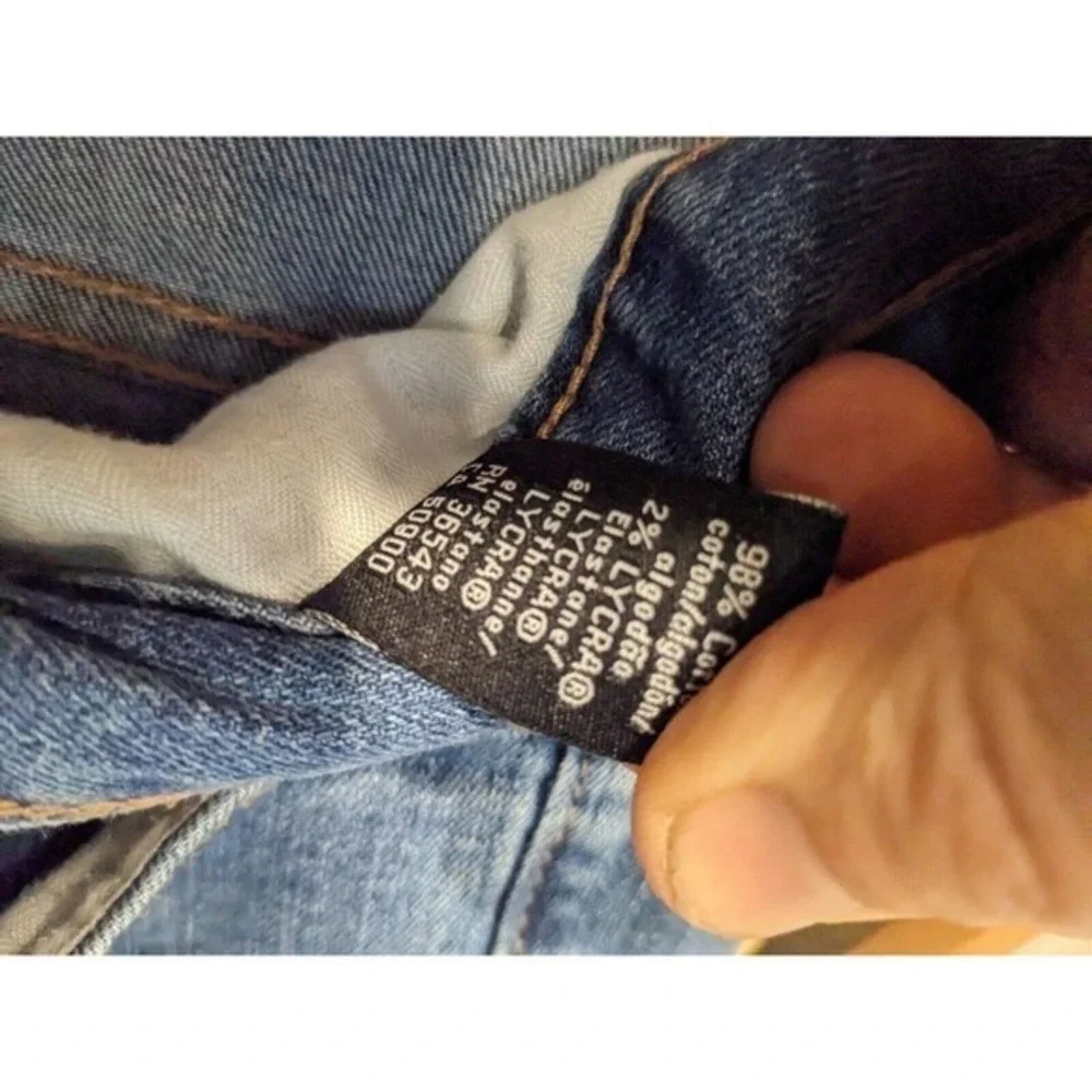 CK Calvin Klein Jeans‎ Men's 36X30 faded Stone Wash Denim blue STRAIGHT 2% lycra